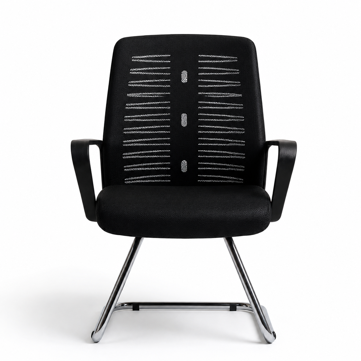 Visitor Chair — Fabric | Practical & Comfortable Design, Sturdy Fixed Base, Ideal for Offices & Waiting Areas | H110–140cm [VR-003]