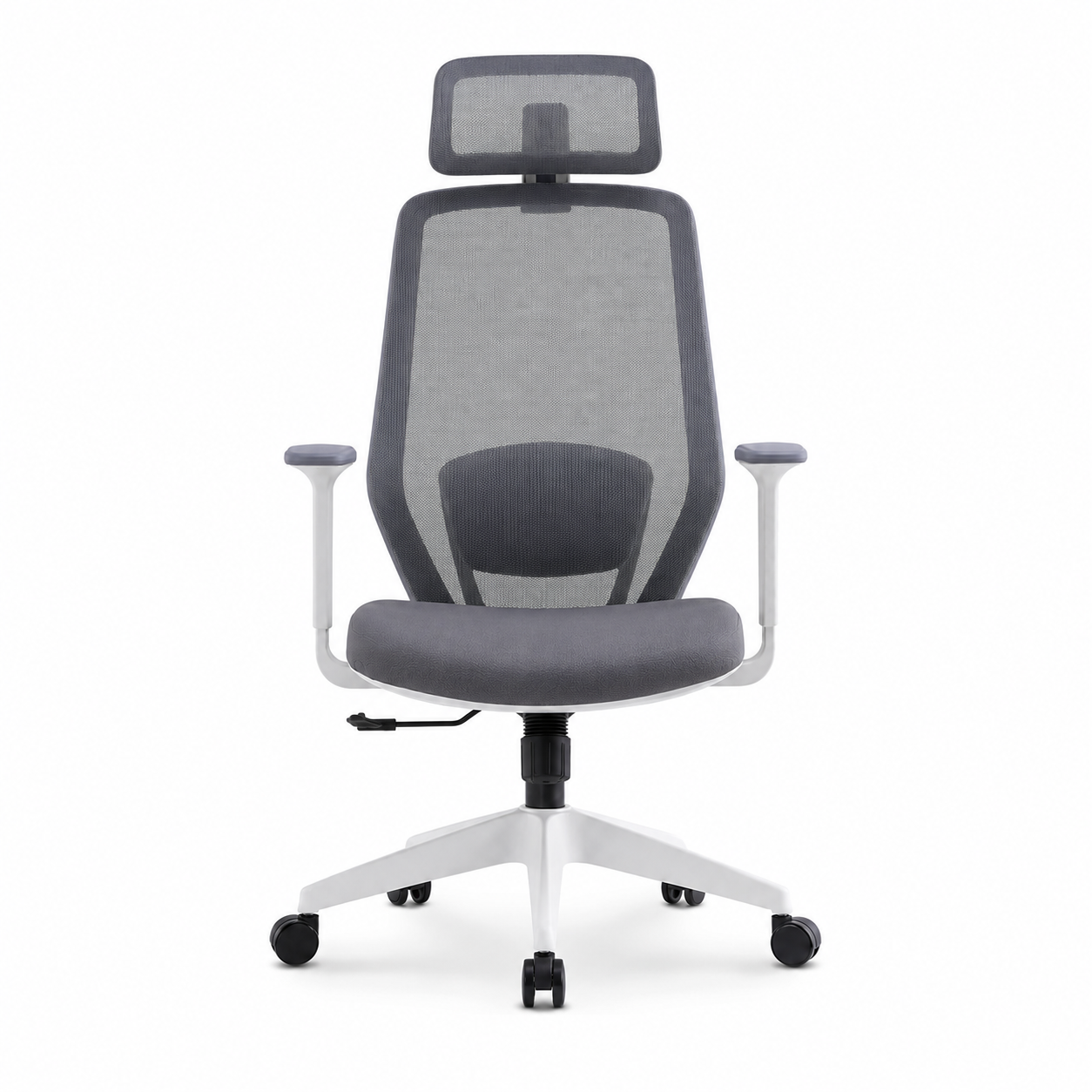 Staff Chair — Mesh Black High-Back | 3D Lumbar Support, Adjustable Headrest, Multifunction Tilt & Lock, Nylon Base, 360° Swivel | 65×55×115-120cm [SH-M-021]