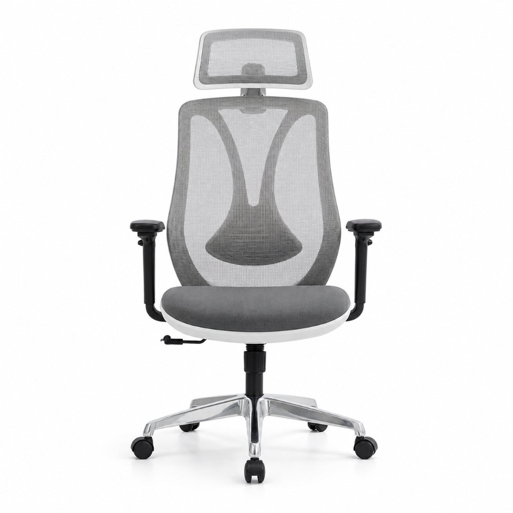 Staff Chair — Mesh Black High-Back | Premium Adaptive A, Adaptive Lumbar, Headrest, Breathable Mesh | H115-125cm [SH-M-012]