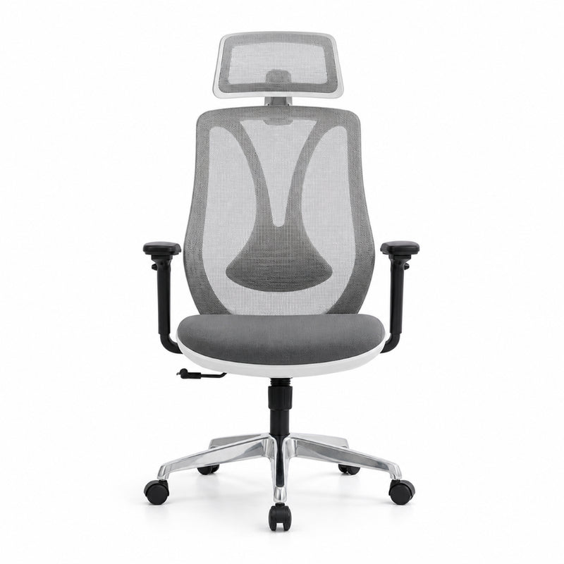 Staff Chair — Mesh Black High-Back | Premium Adaptive A, Adaptive Lumbar, Headrest, Breathable Mesh | H115-125cm [SH-M-012]