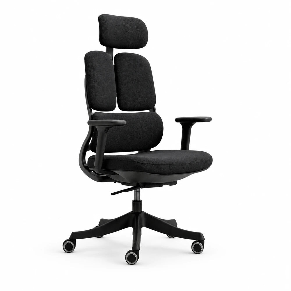 Manager Chair — Mesh Black | ErgoMesh Medical, Adjustable Headrest, Lumbar Support | H115-125cm [MM-003]