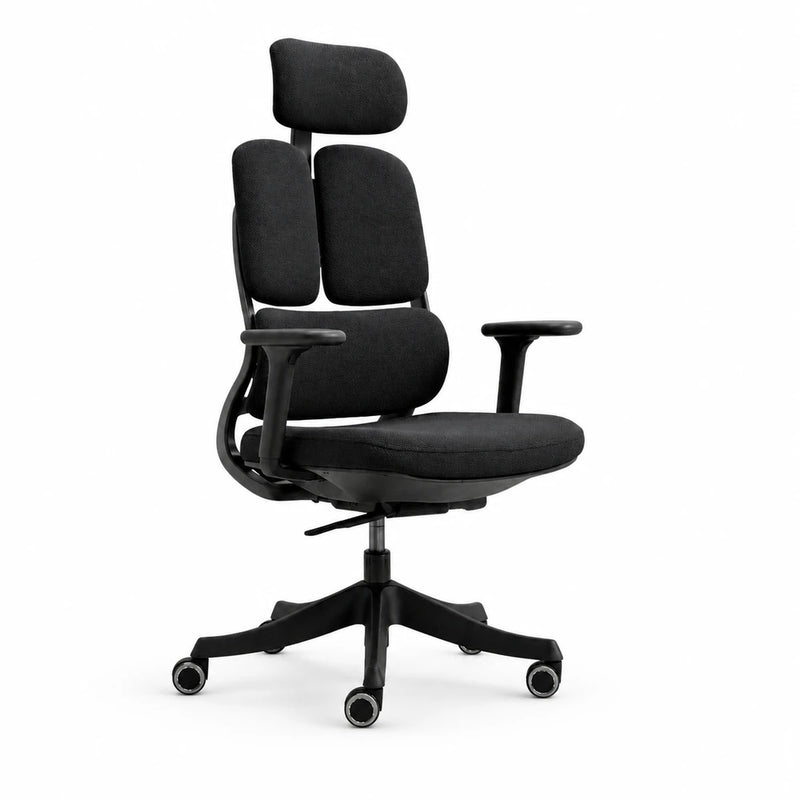 Manager Chair — Mesh Black | ErgoMesh Medical, Adjustable Headrest, Lumbar Support | H115-125cm [MM-003]