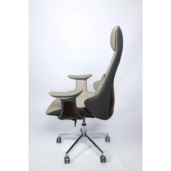 Nova Elite Ergonomic Executive Chair | Premium PU Leather with Adjustable Headrest & 2-Year Warranty