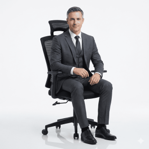 Medical Mesh Chair High Back | Ergonomic Adjustable Office Chair with Lumbar Support & 1-Year Warranty