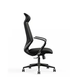 CEO Executive Desk Chair | Premium Black PU Leather High-Back Office Chair with 2-Year Warranty