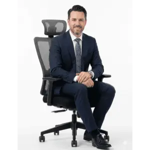 Medical Visitor Chair | Fixed-Height Reception Seating with Lumbar Support & 1-Year Warranty