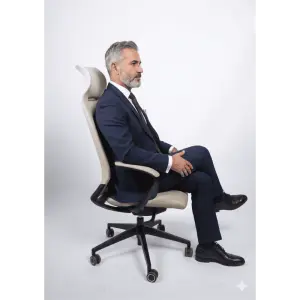 Executive Desk Leather Chair | Premium Black PU Leather Office Chair with 2-Year Warranty