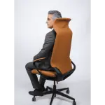 Prestige Elite Executive Chair | Premium Brown PU Leather & Adjustable Headrest