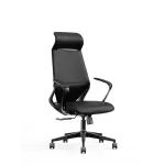 CEO Executive Desk Chair | Premium Black PU Leather High-Back Office Chair with 2-Year Warranty