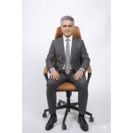 Prestige Elite Executive Chair | Premium Brown PU Leather & Adjustable Headrest