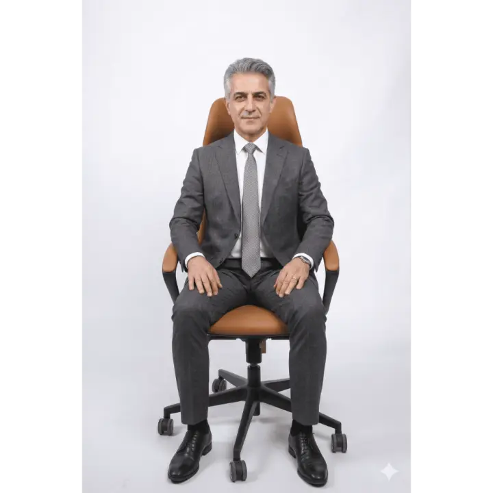 Prestige Elite Executive Chair | Premium Brown PU Leather & Adjustable Headrest