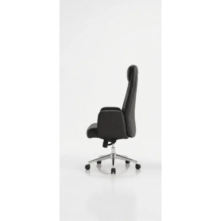 Orion Luxe Executive Office Chair | Premium Black PU Leather with Adjustable Headrest & 2-Year Warranty