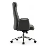 Orion Luxe Executive Office Chair | Premium Black PU Leather with Adjustable Headrest & 2-Year Warranty