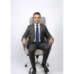 Nova Elite Ergonomic Executive Chair | Premium PU Leather with Adjustable Headrest & 2-Year Warranty