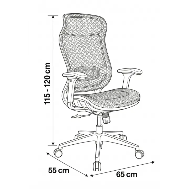 Red Executive Chair | Premium PU Leather High-Back Office Chair with 2-Year Warranty