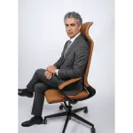 Prestige Elite Executive Chair | Premium Brown PU Leather & Adjustable Headrest